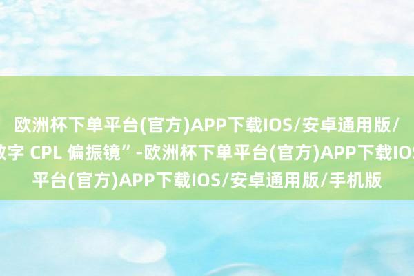欧洲杯下单平台(官方)APP下载IOS/安卓通用版/手机版不错看作是“数字 CPL 偏振镜”-欧洲杯下单平台(官方)APP下载IOS/安卓通用版/手机版