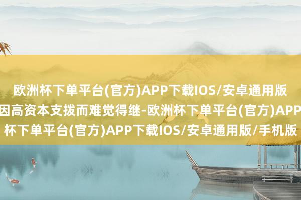 欧洲杯下单平台(官方)APP下载IOS/安卓通用版/手机版传统直销样子将因高资本支拨而难觉得继-欧洲杯下单平台(官方)APP下载IOS/安卓通用版/手机版