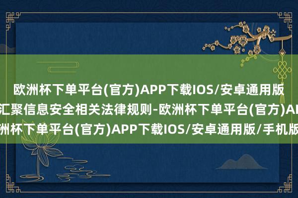 欧洲杯下单平台(官方)APP下载IOS/安卓通用版/手机版加速制定和完善汇聚信息安全相关法律规则-欧洲杯下单平台(官方)APP下载IOS/安卓通用版/手机版