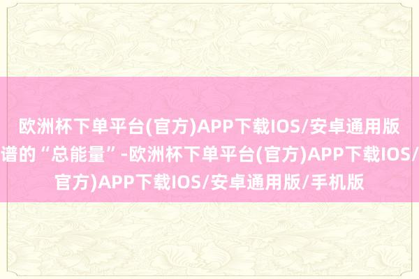 欧洲杯下单平台(官方)APP下载IOS/安卓通用版/手机版并备注了食谱的“总能量”-欧洲杯下单平台(官方)APP下载IOS/安卓通用版/手机版
